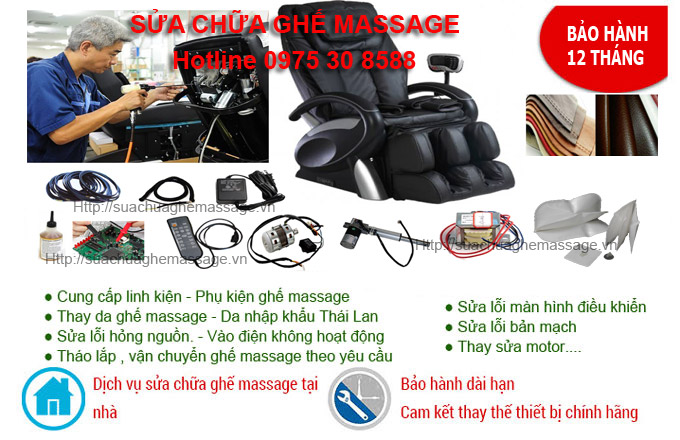 dịch vụ sửa chữa ghế massage