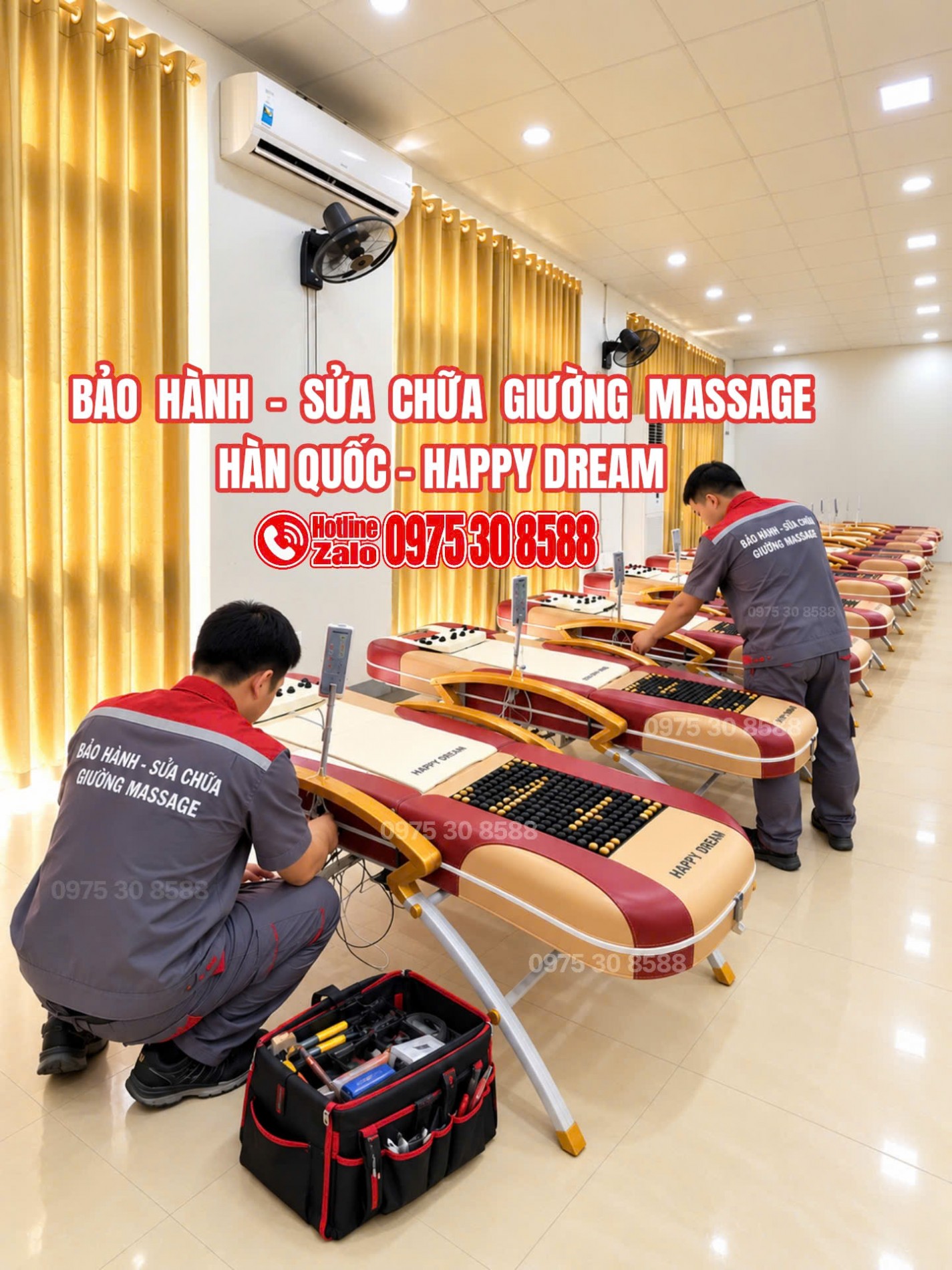 sửa giường massage hà quốc